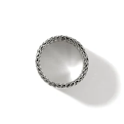Women John Hardy Soft^Rata Chain Band Ring, Sterling Silver, Wide