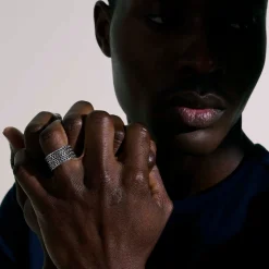 Women John Hardy Soft^Rata Chain Band Ring, Sterling Silver, Wide