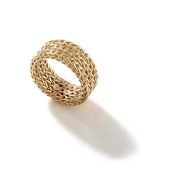 Women John Hardy Soft^Rata Chain Band Ring, Sterling Silver, Wide