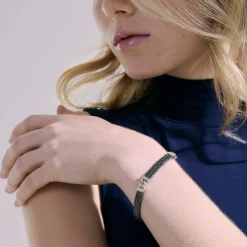 Men John Hardy Chains^Rata Chain Bracelet, Dark Silver, Diamonds