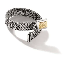 Men John Hardy Chains^Rata Chain Bracelet, Silver, Gold, 12Mm