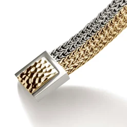 Men John Hardy Chains^Rata Chain Crossover Bracelet, Gold, Silver