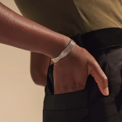 Men John Hardy Chains^Rata Chain Crossover Bracelet, Gold, Silver