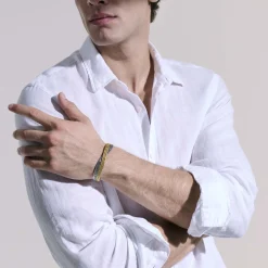 Men John Hardy Chains^Rata Chain Crossover Bracelet, Gold, Silver