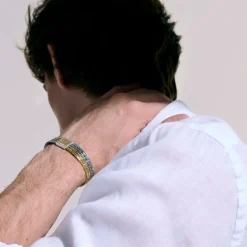 Men John Hardy Chains^Rata Chain Crossover Bracelet, Gold, Silver