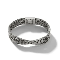 Men John Hardy Chains^Rata Chain Crossover Bracelet, Silver, 12Mm