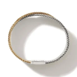 Men John Hardy Chains^Rata Chain Crossover Bracelet, Silver, 12Mm