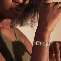 Men John Hardy Chains^Rata Chain Crossover Bracelet, Silver, 12Mm