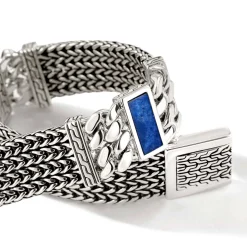 Men John Hardy Chains^Rata Chain Inlay Bracelet, Silver, Gemstone