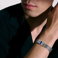 Men John Hardy Chains^Rata Chain Inlay Bracelet, Silver, Gemstone