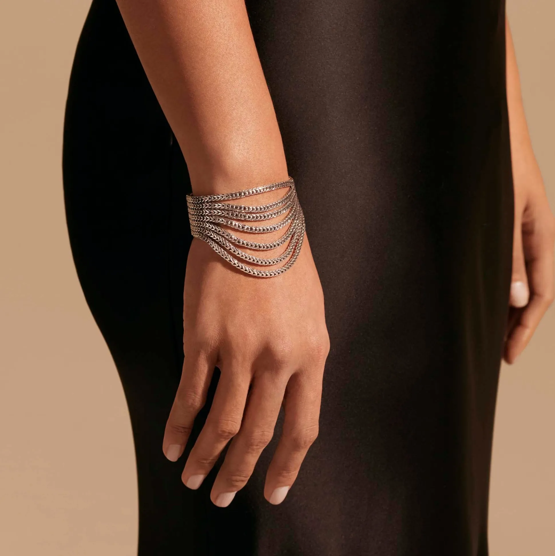 Women John Hardy Chains^Rata Chain Multi Row Bracelet, Silver