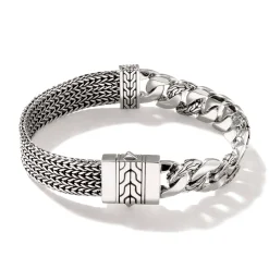Men John Hardy Chains^Rata Curb Chain Bracelet, Sterling Silver
