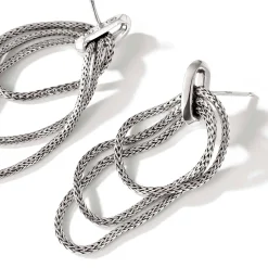 Women John Hardy Statement^Soft Chain Drop Earring, Sterling Silver