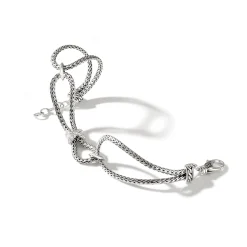Men John Hardy Chains^Soft Chain Link Bracelet, Silver, Diamonds