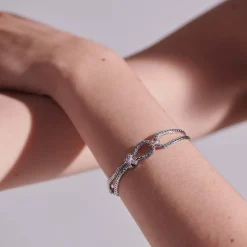 Men John Hardy Chains^Soft Chain Link Bracelet, Silver, Diamonds