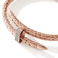 Men John Hardy Cuffs^Spear Flex Cuff, Sterling Silver, Diamonds