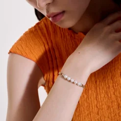 Men John Hardy Chains^Surf Bracelet, Gold, Diamonds, Pearls, 10Mm