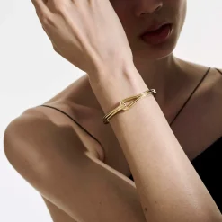 Men John Hardy Cuffs^Surf Hinged Bangle, Sterling Silver