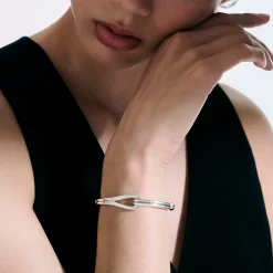 Men John Hardy Cuffs^Surf Hinged Bangle, Sterling Silver