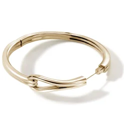 Men John Hardy Cuffs^Surf Hinged Bangle, Sterling Silver