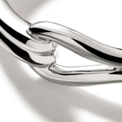 Men John Hardy Cuffs^Surf Hinged Bangle, Sterling Silver, Wide