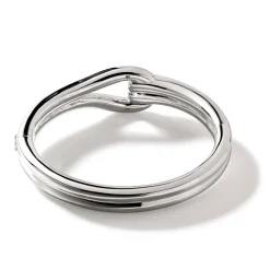 Men John Hardy Cuffs^Surf Hinged Bangle, Sterling Silver, Wide