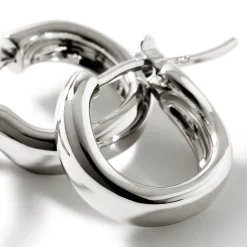 Women John Hardy Statement^Surf Huggie Earring, Sterling Silver