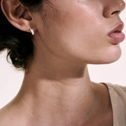 Women John Hardy Statement^Surf Huggie Earring, Sterling Silver