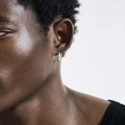 Women John Hardy Hoops^Surf J Hoop Earring, Gold, Diamonds, Small