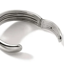 Men John Hardy Cuffs^Surf Kick Cuff, Silver, Diamonds, Wide