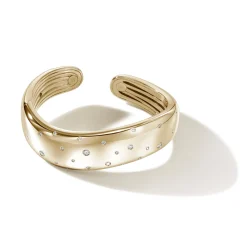 Men John Hardy Cuffs^Surf Kick Cuff, Silver, Diamonds, Wide