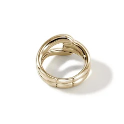 Women John Hardy Statement^Surf Link Ring, Gold