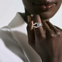 Women John Hardy Statement^Surf Link Ring, Sterling Silver