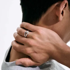 Women John Hardy Statement^Surf Link Ring, Sterling Silver