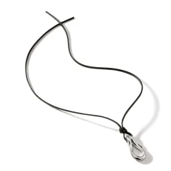 Men John Hardy Tags & Pendants^Surf Pendant Necklace, Silver, Leather