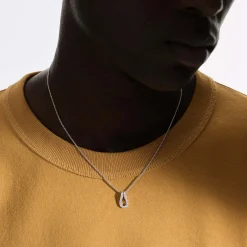 Men John Hardy Tags & Pendants^Surf Pendant Necklace, Silver, Diamonds