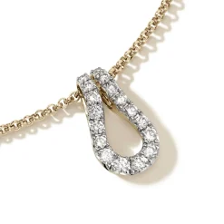 Men John Hardy Tags & Pendants^Surf Pendant Necklace, Silver, Diamonds