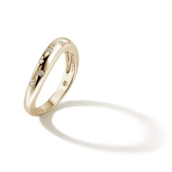 Women John Hardy Bands^Surf Ring, Gold, Diamonds, Slim