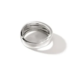 Men John Hardy Bands^Surf Ring, Gold, Diamonds, Wide