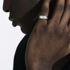 Men John Hardy Bands^Surf Ring, Gold, Diamonds, Wide