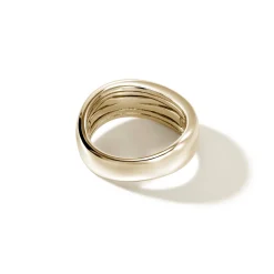 Men John Hardy Bands^Surf Ring, Gold, Diamonds, Wide