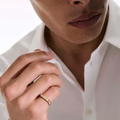 Men John Hardy Bands^Surf Ring, Sterling Silver, Diamonds, Slim