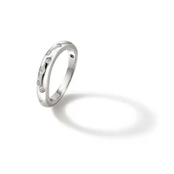 Men John Hardy Bands^Surf Ring, Sterling Silver, Diamonds, Slim