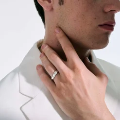 Men John Hardy Bands^Surf Ring, Sterling Silver