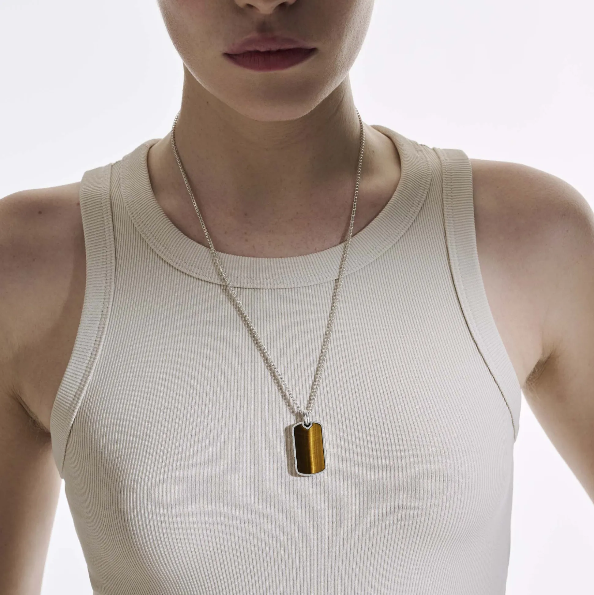 Men John Hardy Tags & Pendants^Tag Pendant Necklace, Sterling Silver, Gemstone