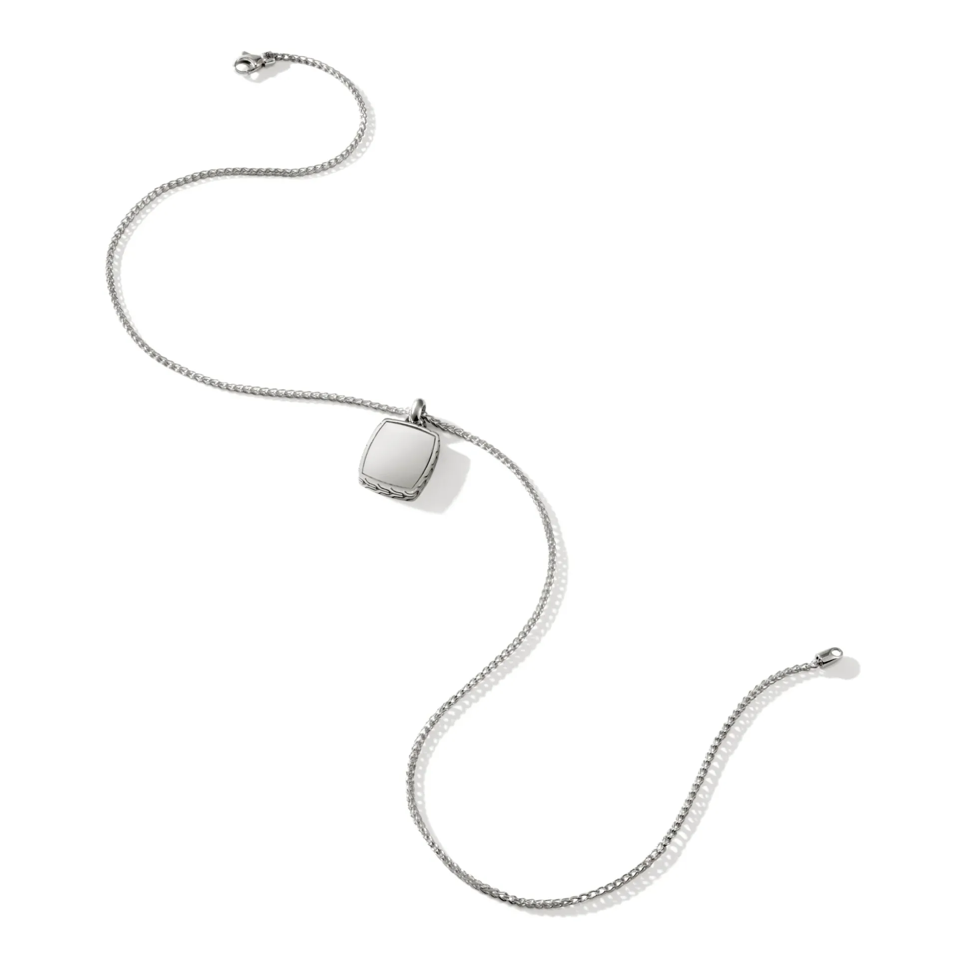 Men John Hardy Tags & Pendants^Tag Pendant Necklace, Sterling Silver, 1.7Mm