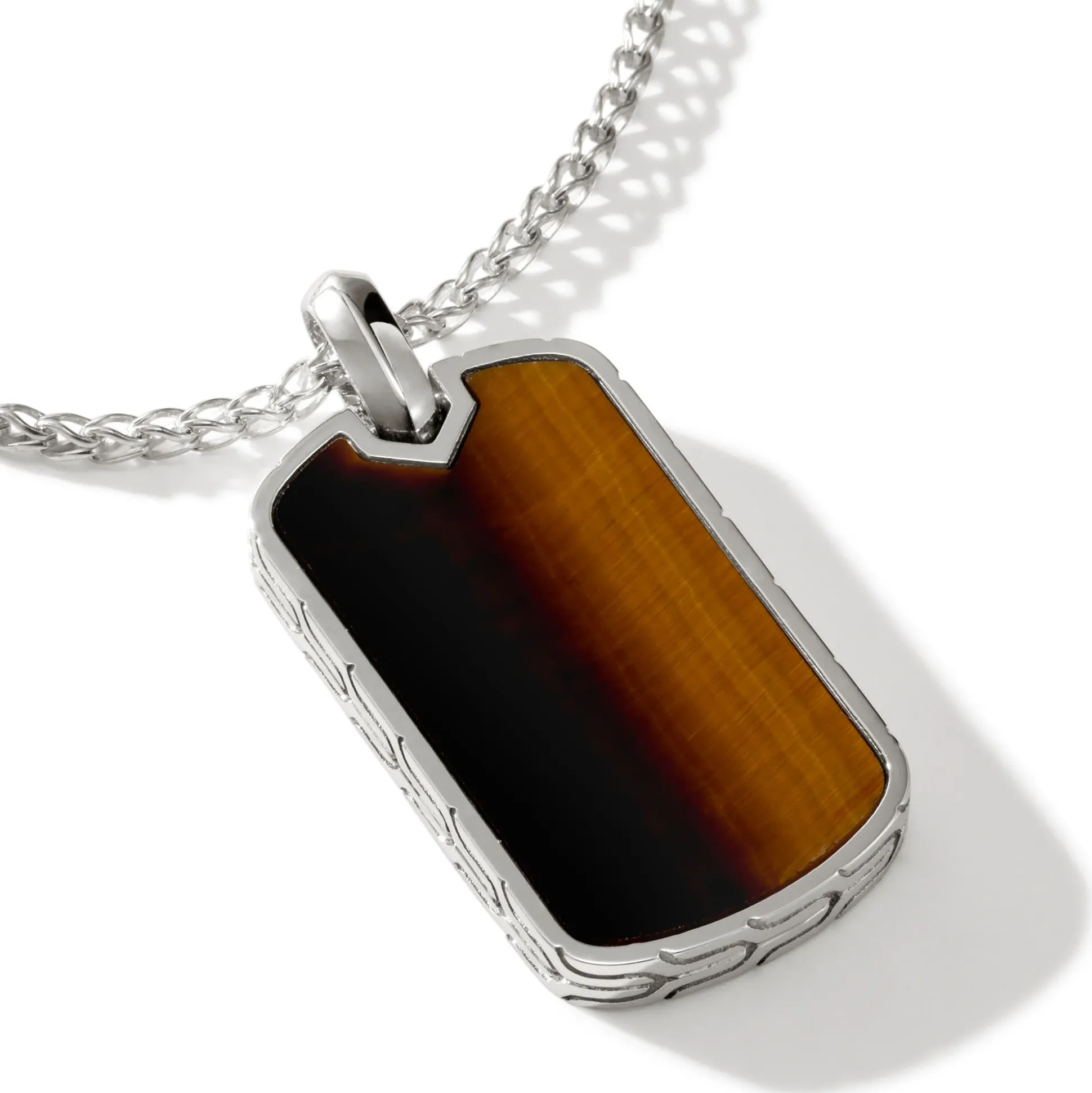 Men John Hardy Tags & Pendants^Tag Pendant Necklace, Sterling Silver, Gemstone