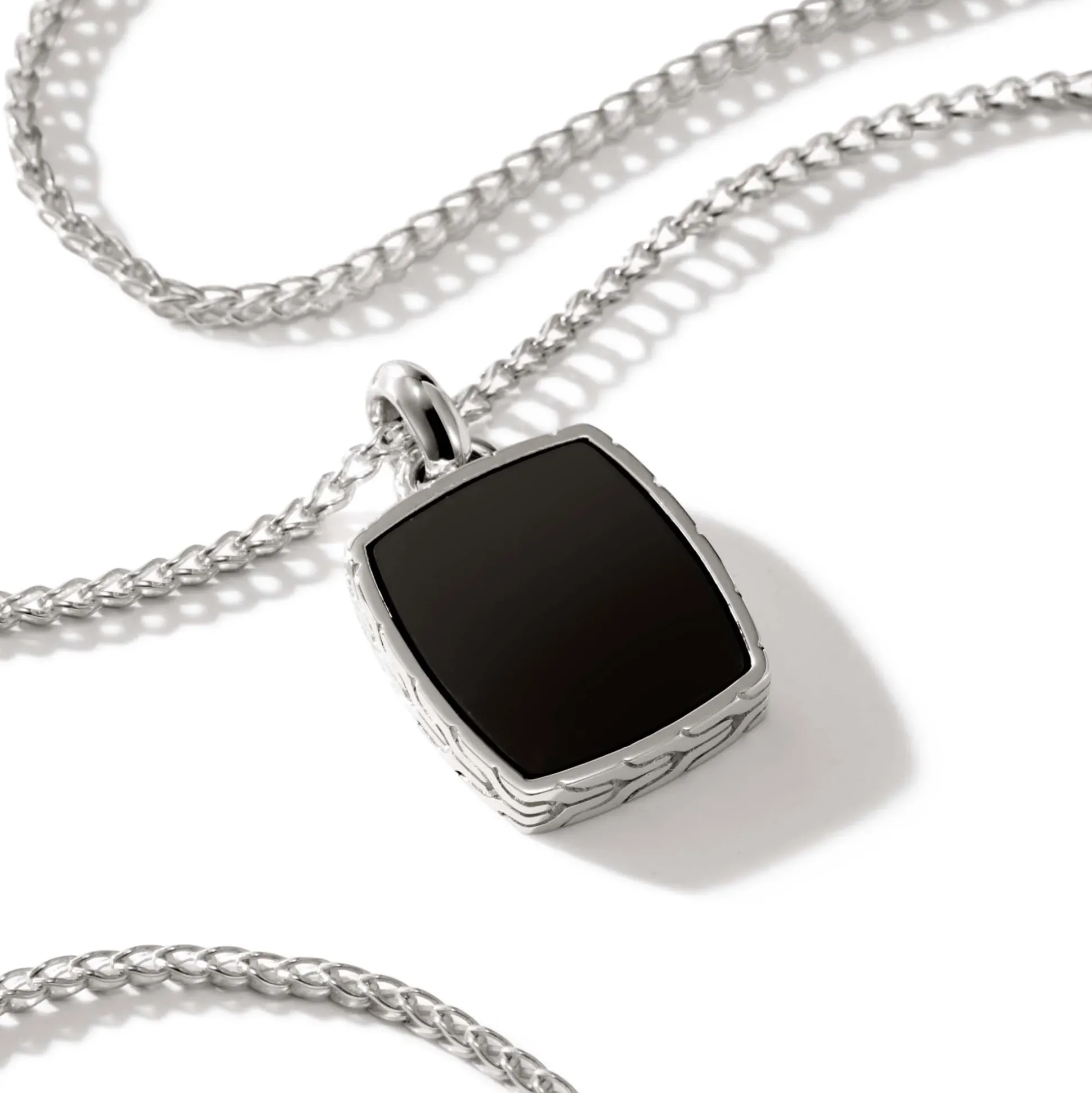 Men John Hardy Tags & Pendants^Tag Pendant Necklace, Sterling Silver, Gemstone