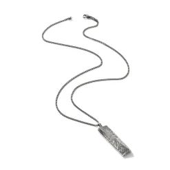Men John Hardy Tags & Pendants^Texture Pendant Necklace, Sterling Silver