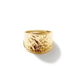 Women John Hardy Statement^Texture Saddle Ring, Gold